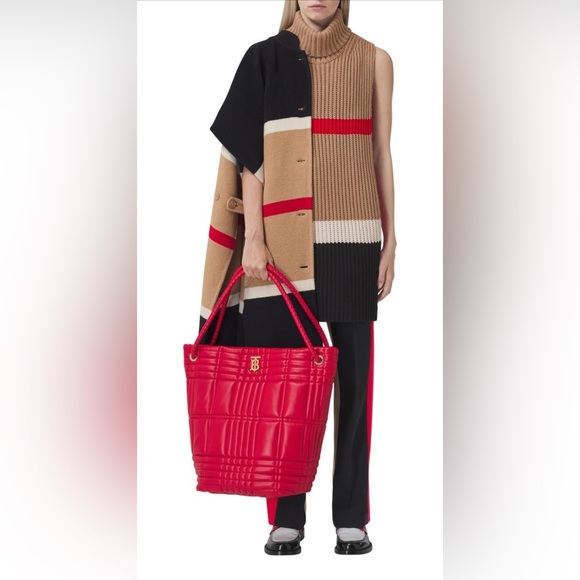 ⭐️⭐️⭐️SOLD ⭐️⭐️⭐️ Burberry Lottie Colorblock Grain de Poudre Wool Trousers - Picture 17 of 17